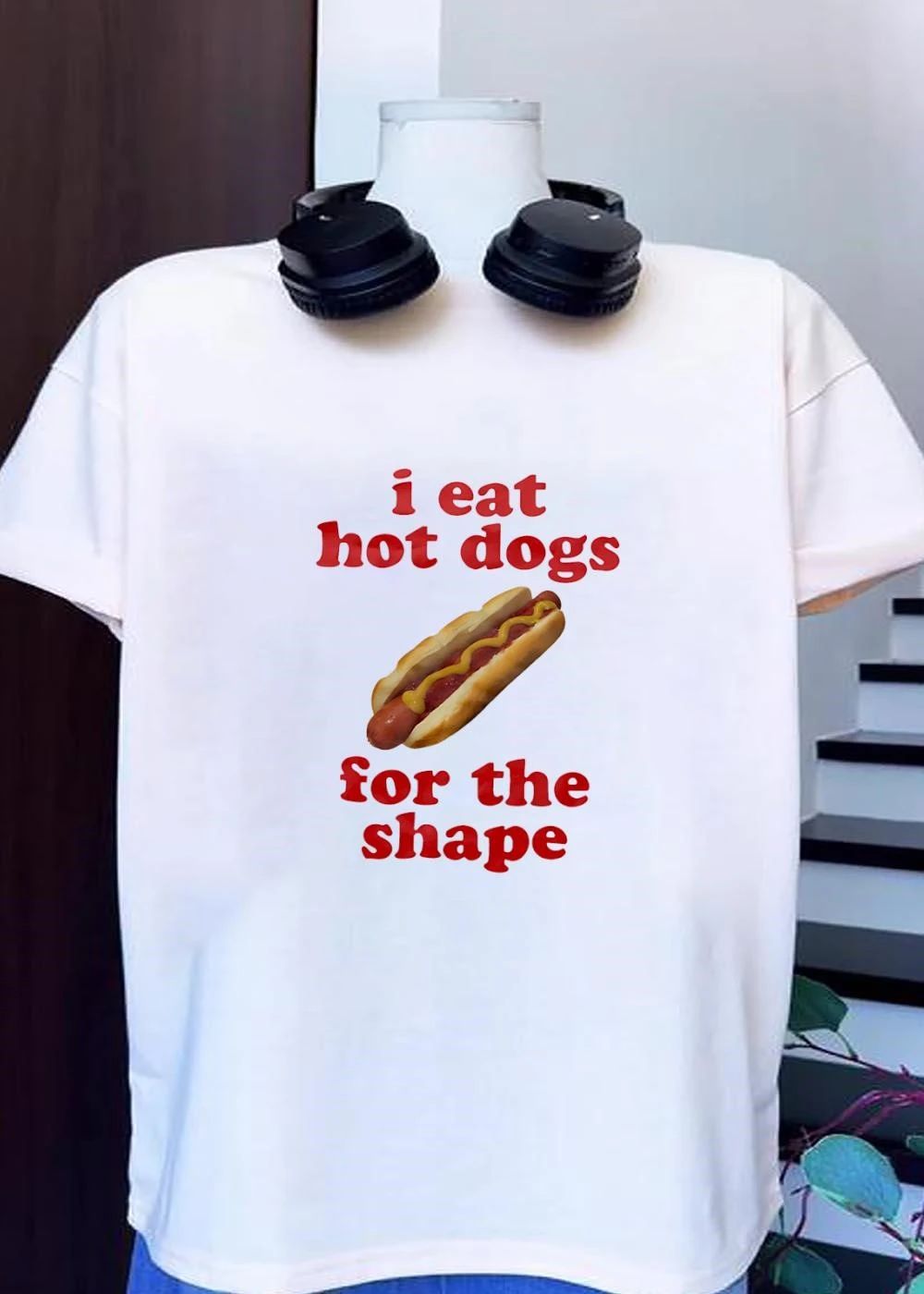 I Eat Hot Dogs For The Shape Mustard Sausage Fast Food shirt