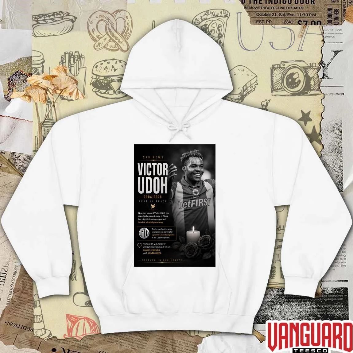 Sad News Victor Udoh 2004 – 2026 Rest In Peace Forever In Our Hearts Poster t-shirt