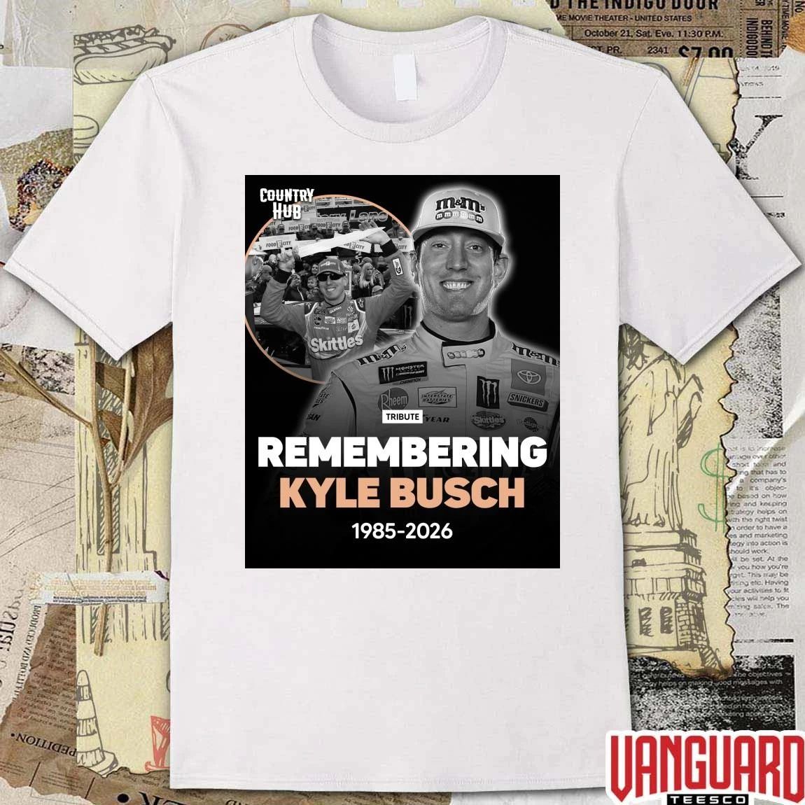 Remembering Kyle Busch 1985 – 2026 Rowdy Forever NASCAR Racing Tribute Poster t-shirt