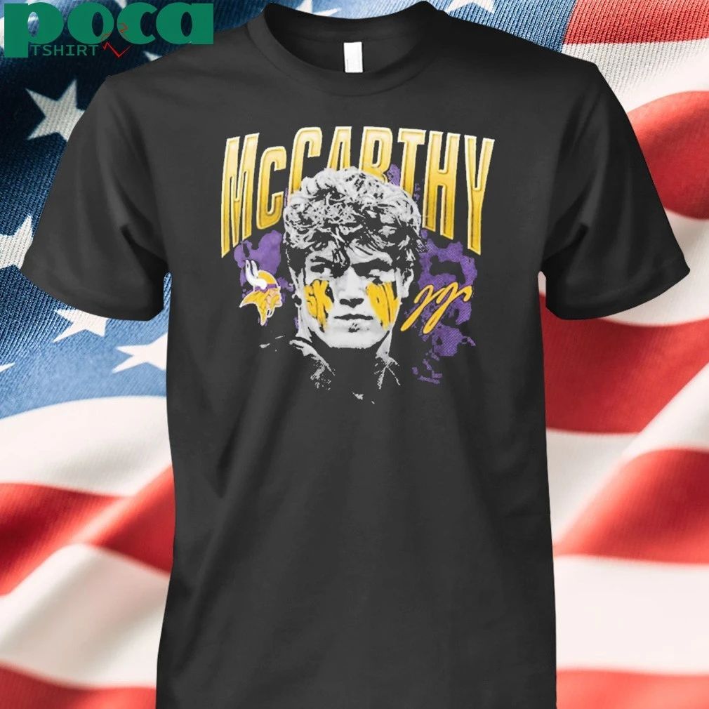 Jj Mccarthy Minnesota Vikings Player Hype T-shirt