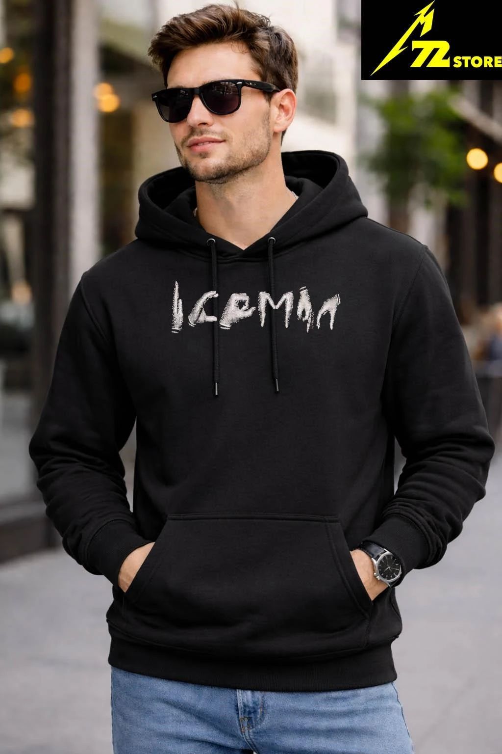 Drake Crystal Gloves Iceman Shirt