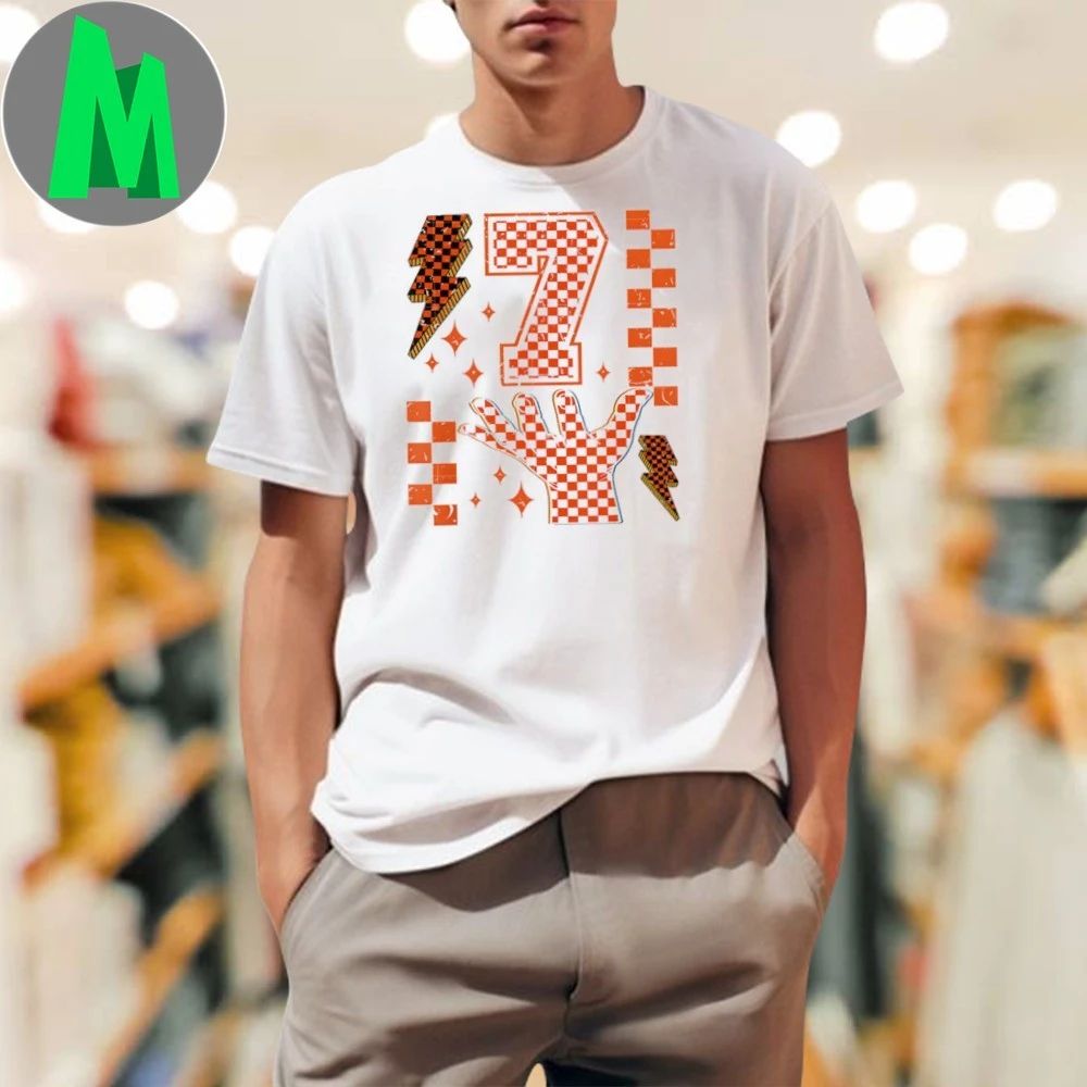 Number 7 Matching 67 Meme Checkered Halloween Shirt