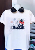 Patriotic Baseball Players Crossing the Delaware River Crow 4 Shirt