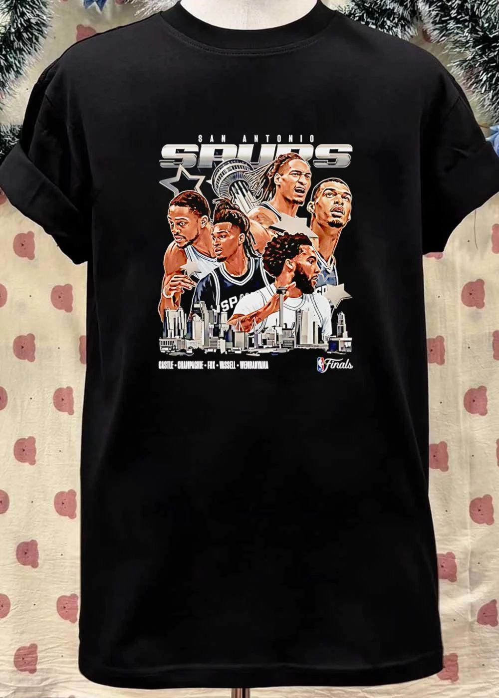 Castle Champagnie Fox Vassell Wembanyama San Antonio Spurs T-Shirt