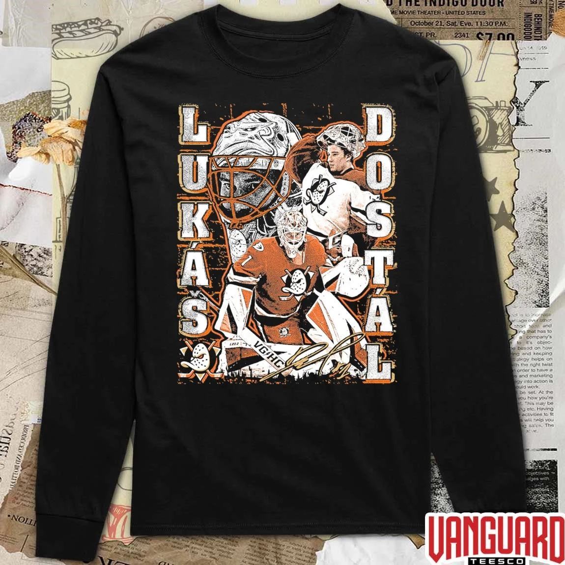 Lukas Dostal the Dostwall Anaheim Ducks NHL t-shirt
