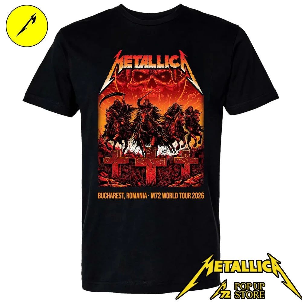 Metallica Pop-Up M72 Bucharest 2026 Poster By Maxx242 In Bucharest Romania At Arena Nationala On May 13 2026 Shirt