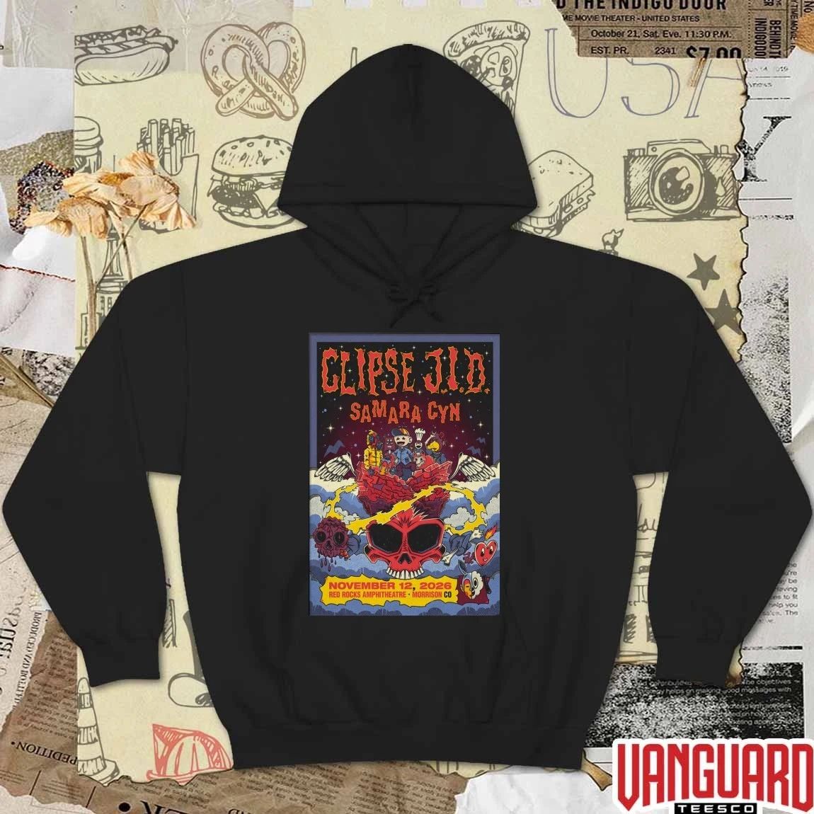 Clipse and J.I.D Red Rocks In Morrison CO November 12 2026 Poster t-shirt