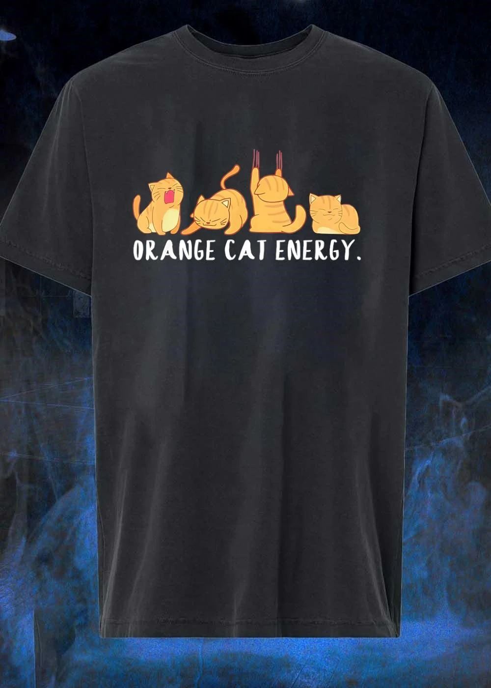 Funny Orange Cat Energy T-Shirt
