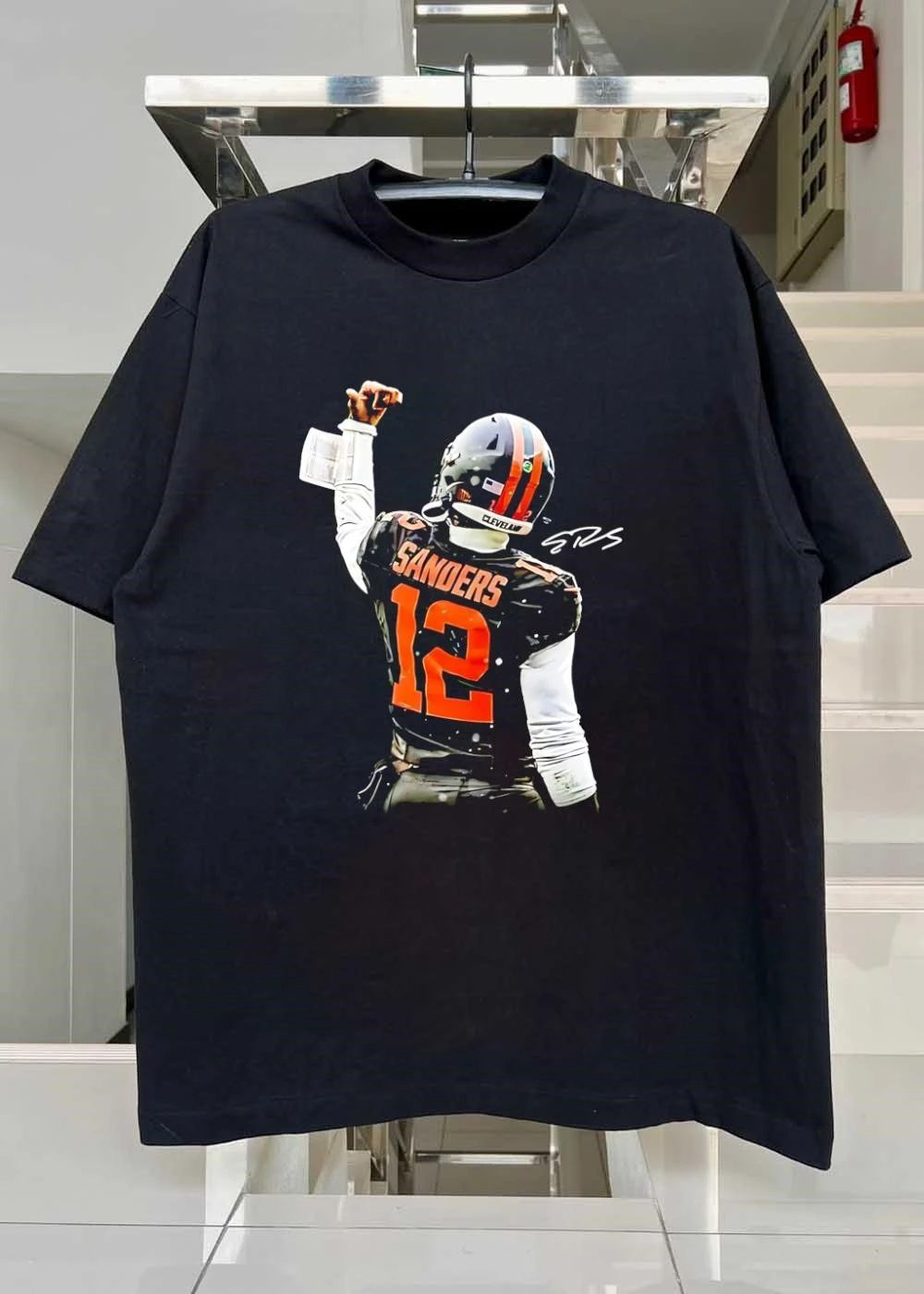 SRS Sanders 12 Cleveland Football Celebrating Shirt