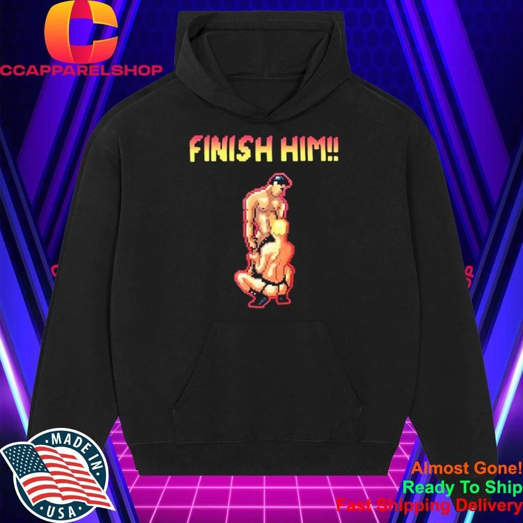 Finish Him 8 Bit Gay Game Shirt