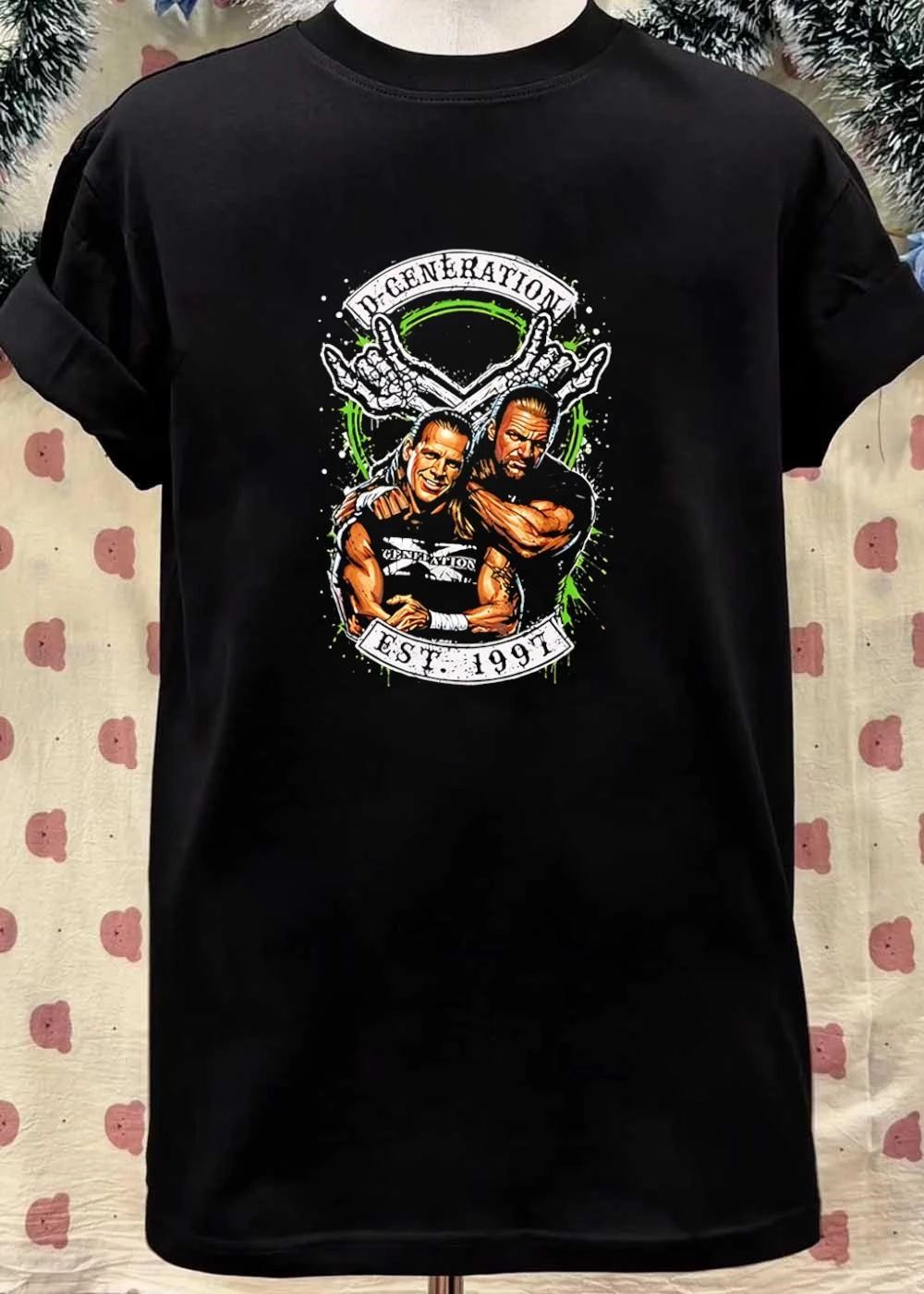 D-Generation X Shawn Michaels and Triple H Arm Around Each Other D-GENERATION X EST 1997 T-Shirt