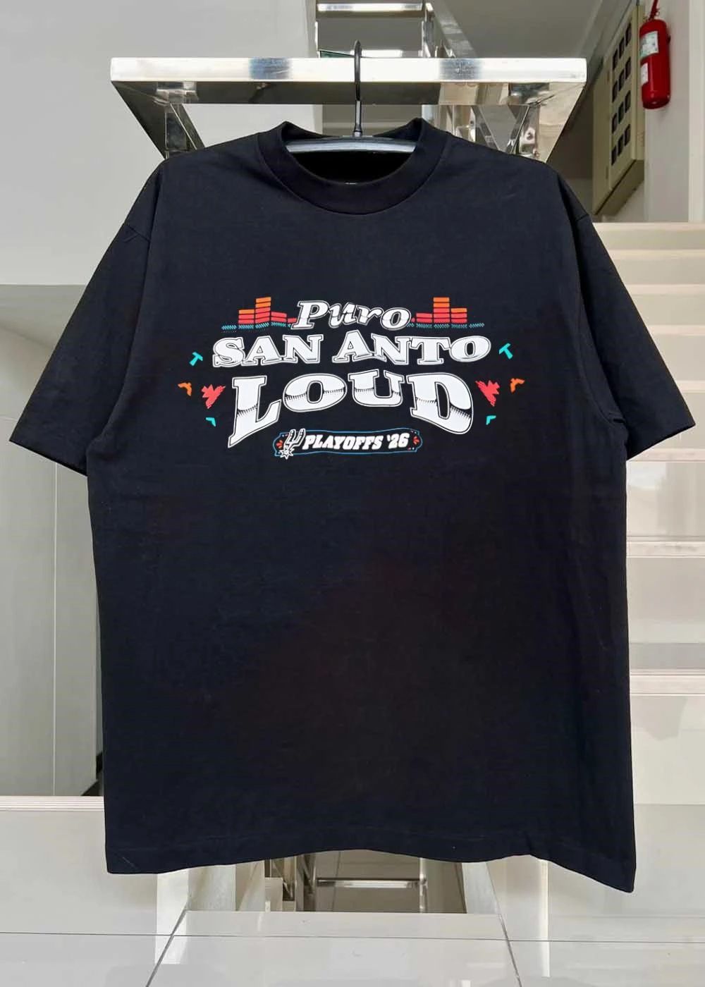 Spurs Playoffs 2026 Puro San Anto Loud Basketball T-Shirt
