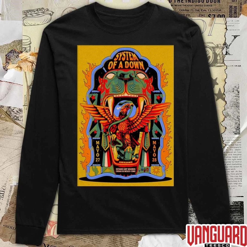 System Of A Down Mexico City May 27-28 2026 Poster t-shirt