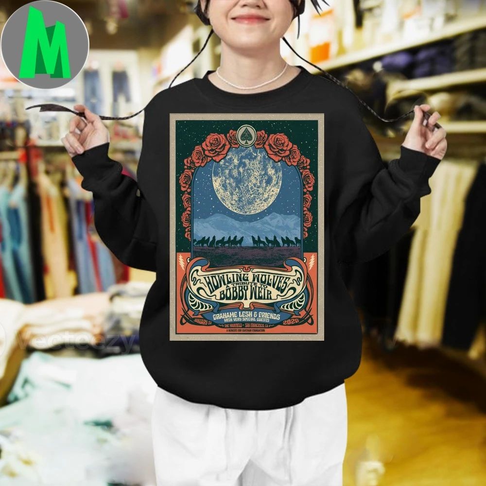 Original Grahame Lesh And Friends The Warfield San Francisco Ca Jan 17 2026 Poster Shirt