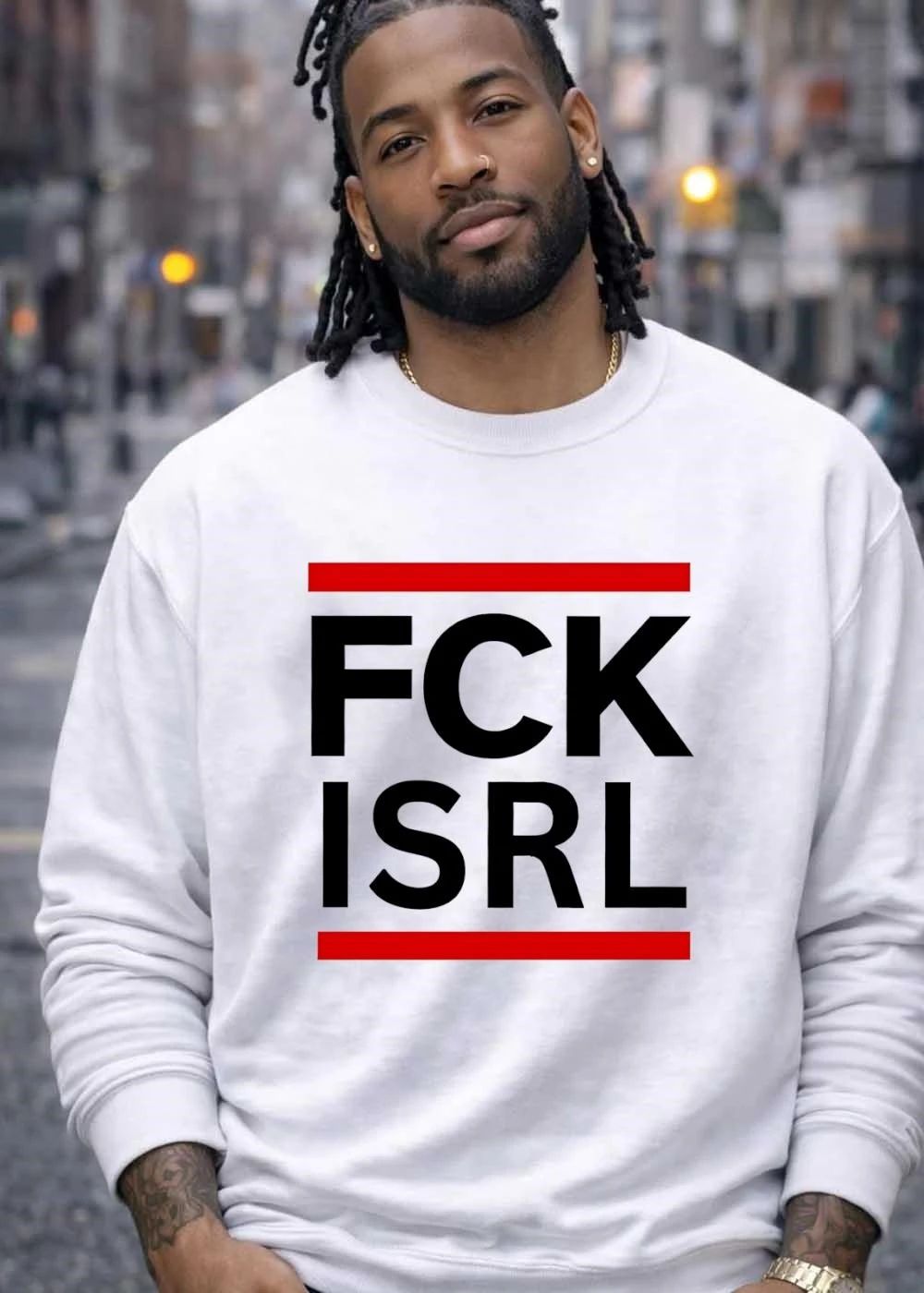 Fck Isrl Graphic Anti Israel Slogan Unisex T-Shirt