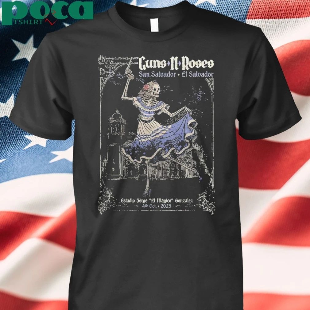 Guns N’ Roses to El Salvador Tour 2025 Special shirt