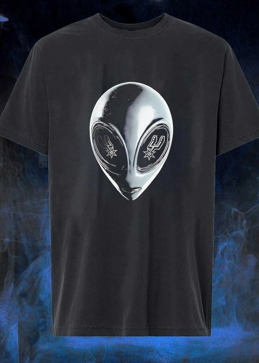 San Antonio Spurs Logo Eyes Alien Head Mascot shirt