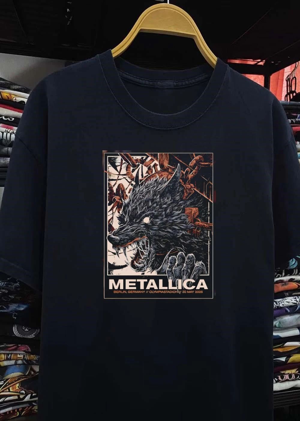 Wolf Metallica Metallica Berlin Germany Olympiastadion 30 May 2026 shirt
