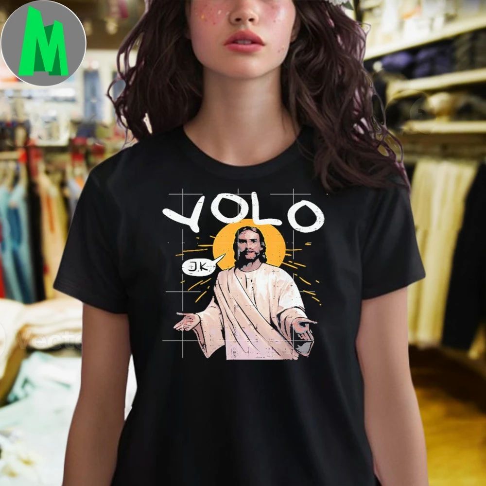 Vintage Style Yolo Jk Jesus Religious Christian Shirt