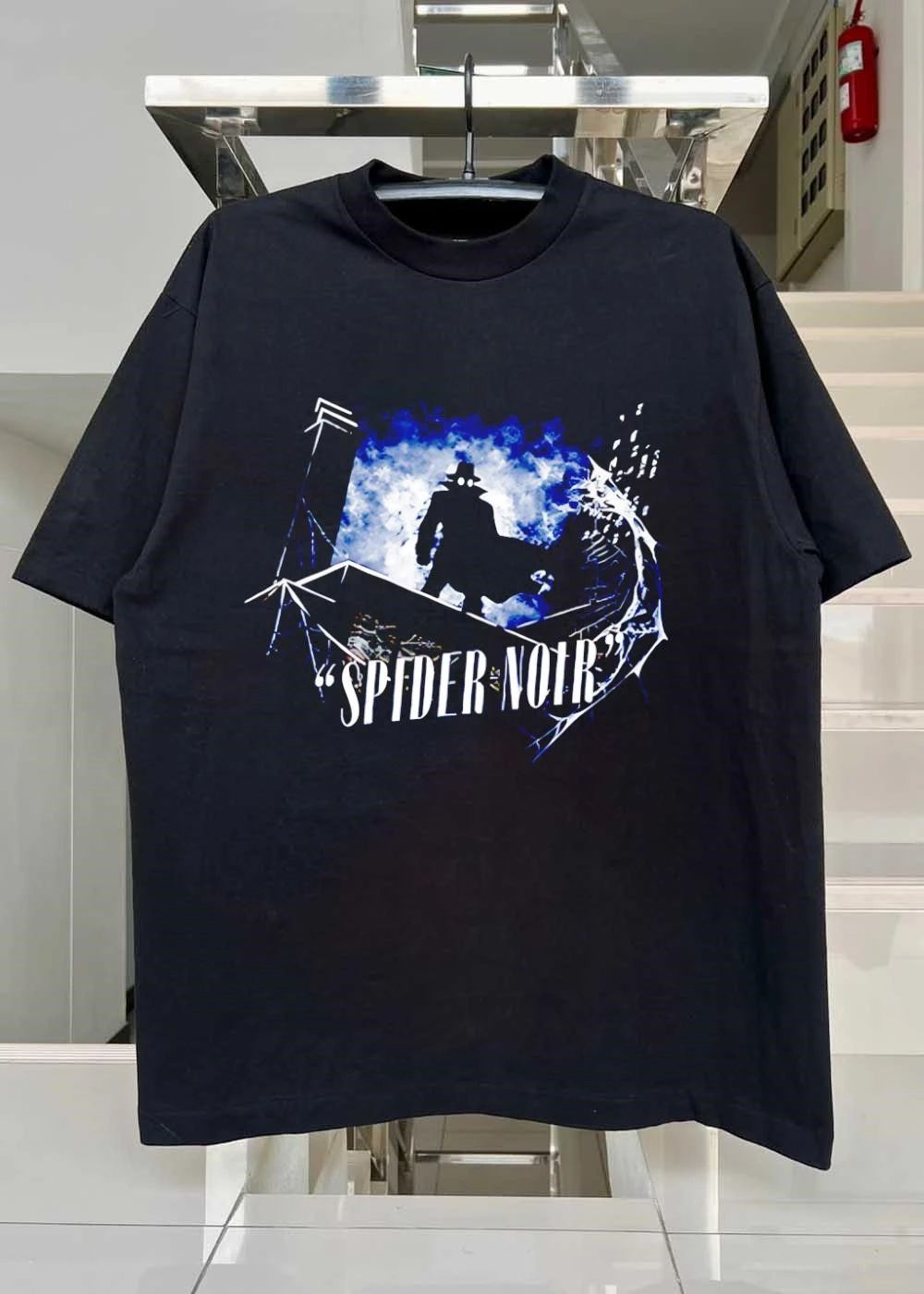 Spider-Man Silhouette Rooftop Spider Noir T-Shirt