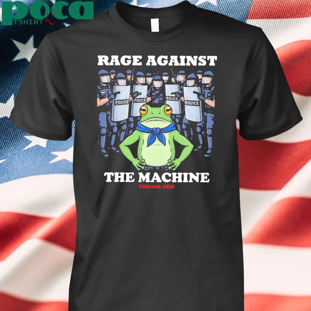 Rage Against The Machine Frog – Portland 2025 Protest – Portland Frog Protest T-Shirt