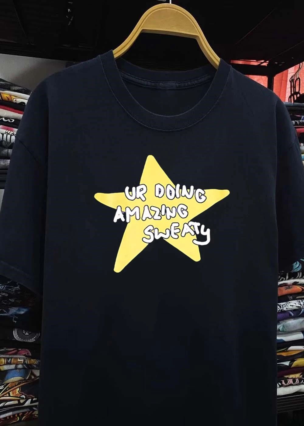 Ur Doing Amazing Sweaty Meme Yellow Star Shirt