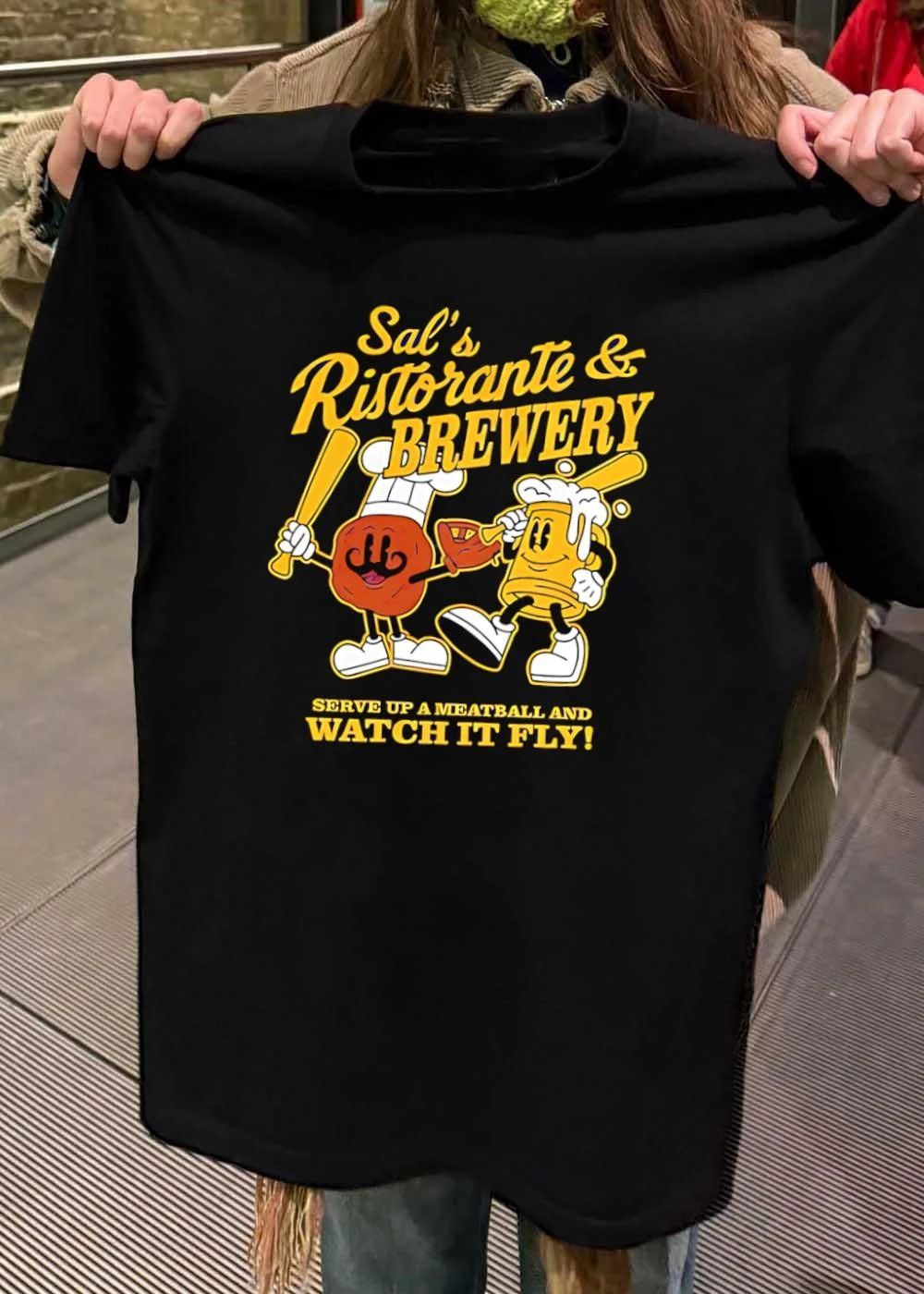 Baseball Sal’s Ristorante Brewery serve up a Meatball and watch it fly shirt