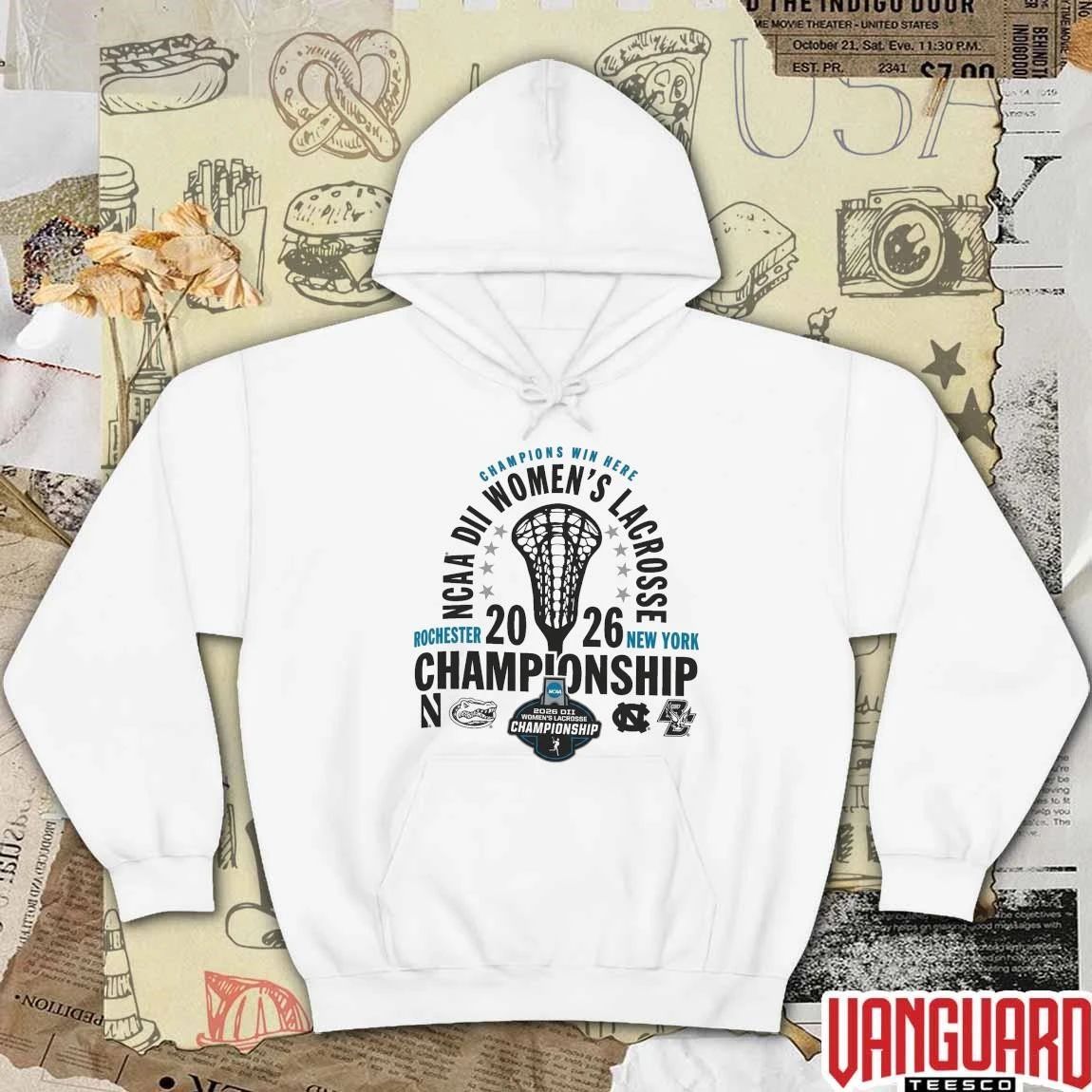 2026 NCAA Division II Women’s Lacrosse Championship Champion Champions Win Here Rochester New York Logos t-shirt