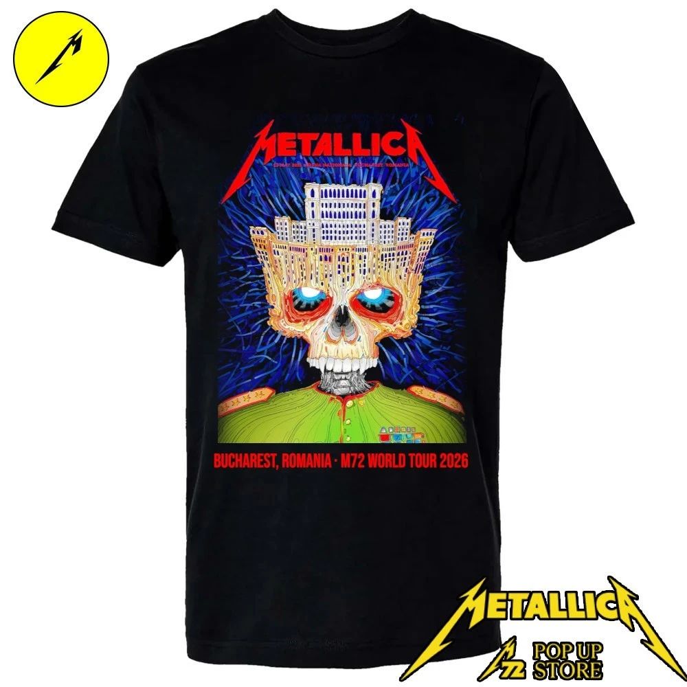 Metallica Bucharest Romania Arena Nationala May 13, 2026 Gojira and Knocked Loose by Matei Apostolescu Shirt
