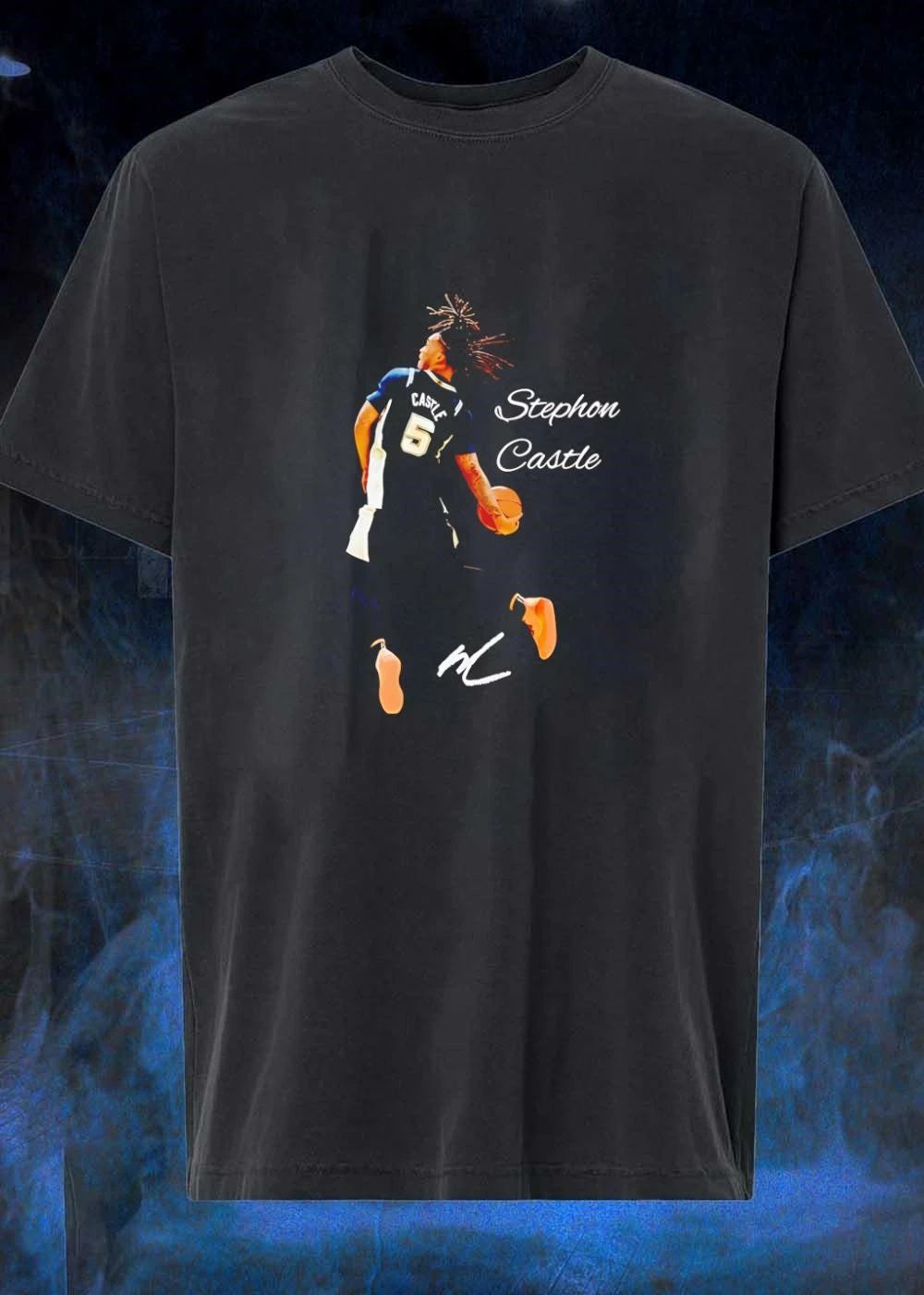 Stephon Castle basketball player San Antonio Spurs NBA Stephon Castle Castle 5 shirt