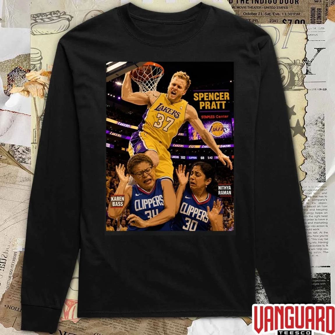 Spencer Pratt, Karen Bass, and Nithya Raman Dunks On Communists NBA Players t-shirt