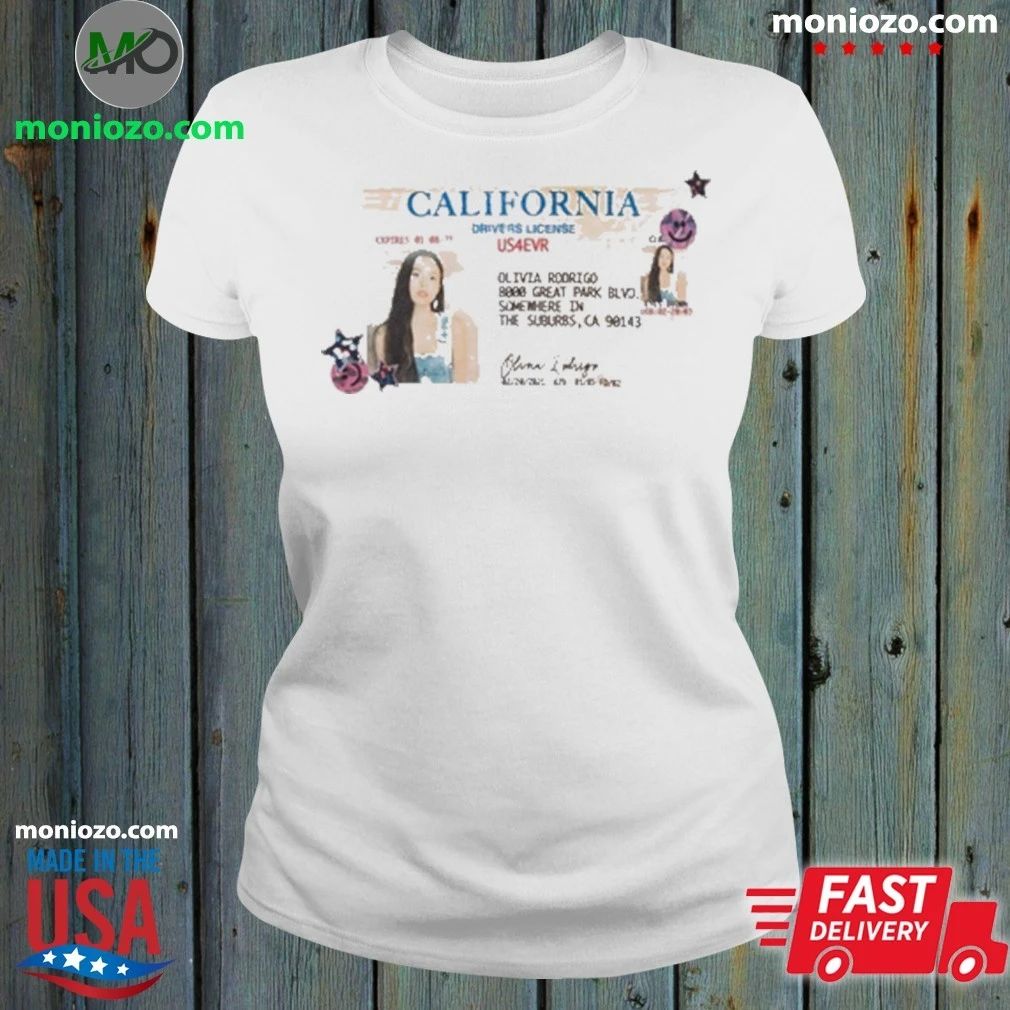 Original Olivia Rodrigo Drivers License 5 Year Anniversary Shirt – Perfect Gift for Men & Women