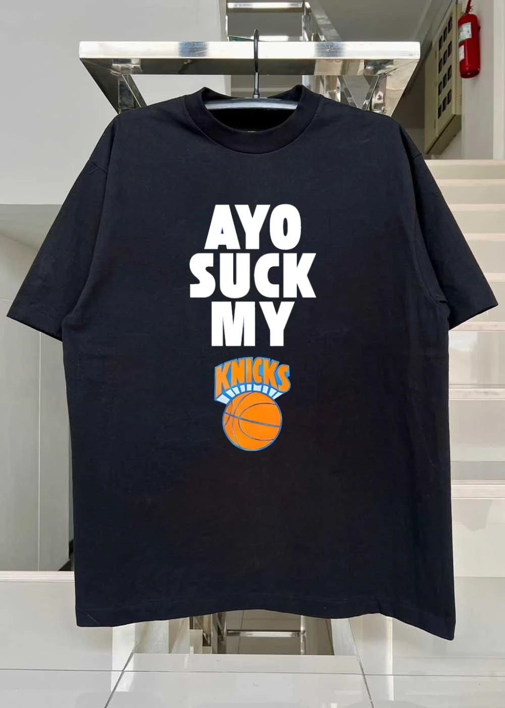 Ayo Suck My Knicks Basketball Team T-Shirt