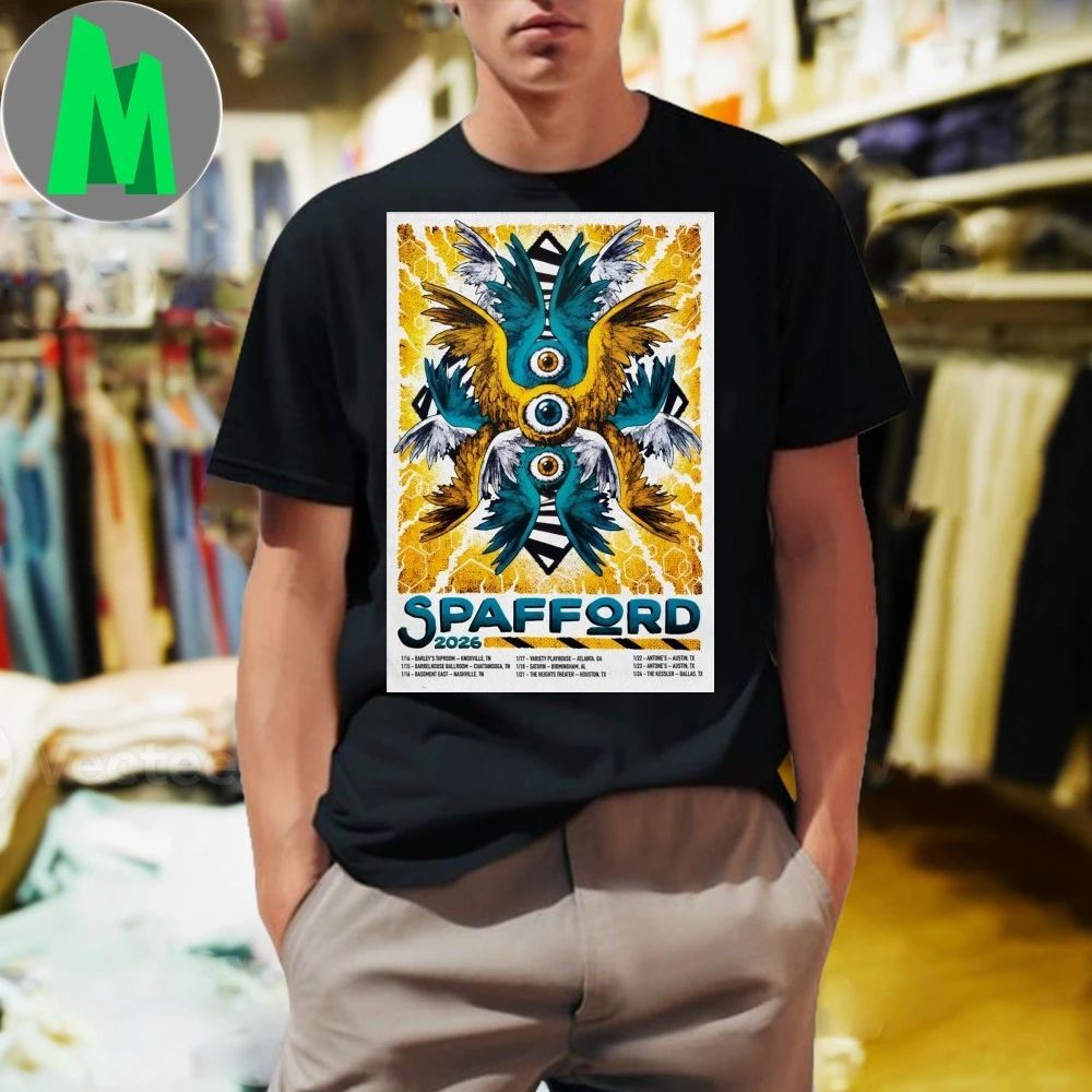 Spafford Winter Tour Jan 2026 Poster T-Shirt