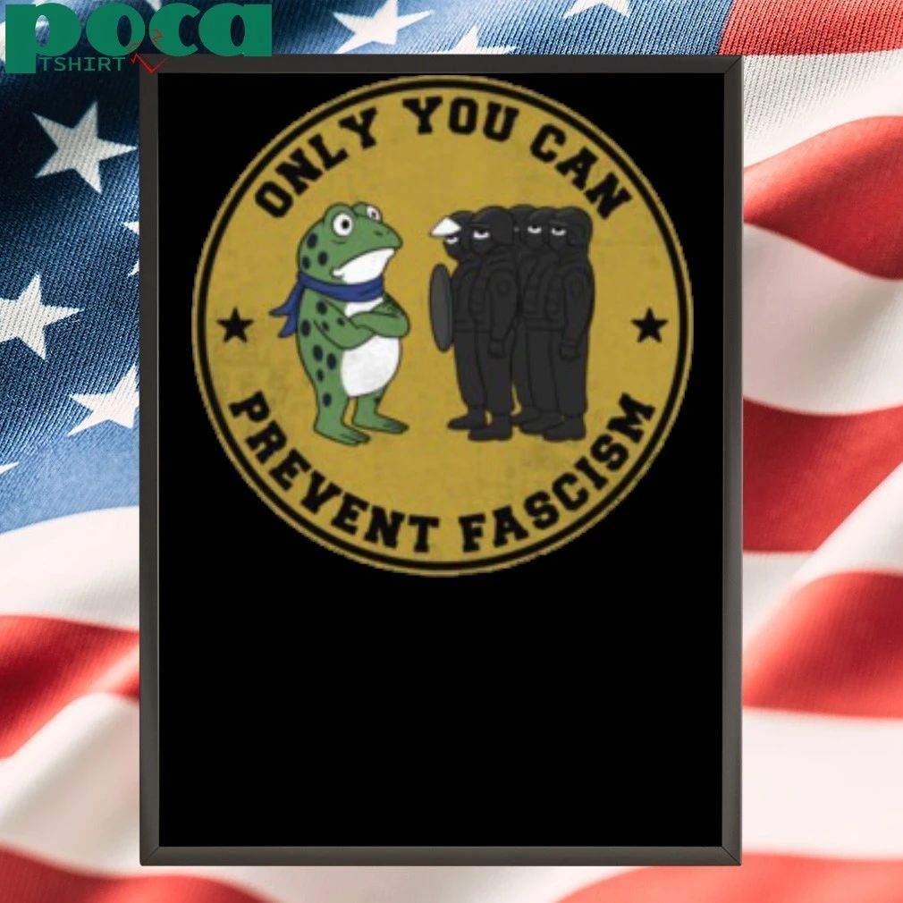 Portland Frog 2025 Only You Can Prevent Fascism Vintage T-shirt