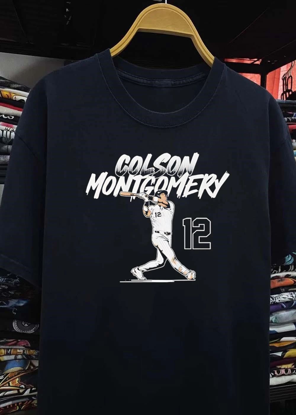 Colson Montgomery MLB Chicago White Sox Player Illustration T-Shirt