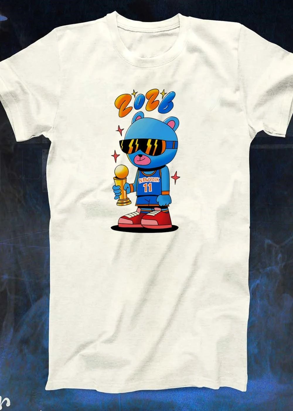 Blue Bear Holding Championship Trophy New York 11 2026 T-Shirt