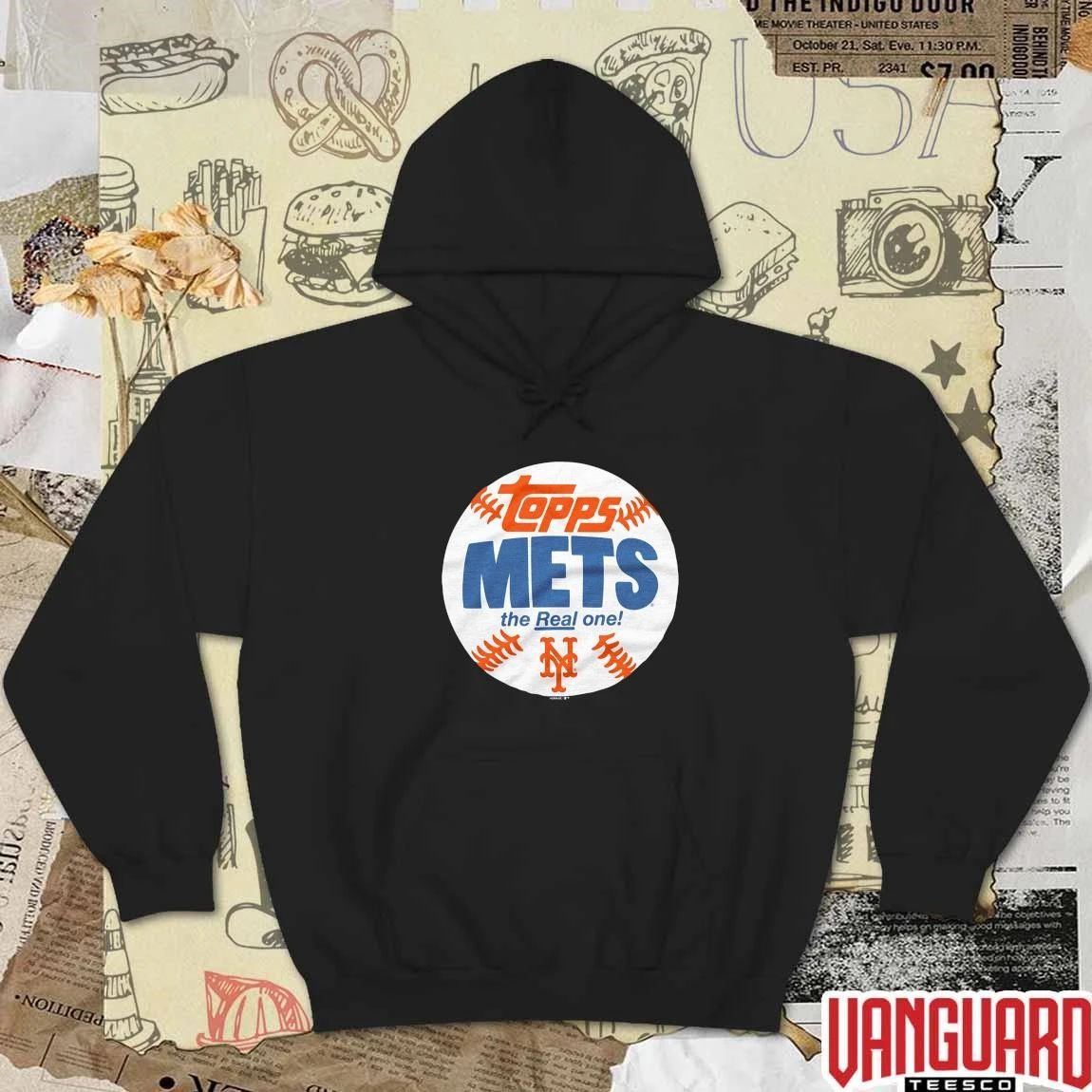 New York Mets MLB 2026 x Topps Baseball The Real One t-shirt