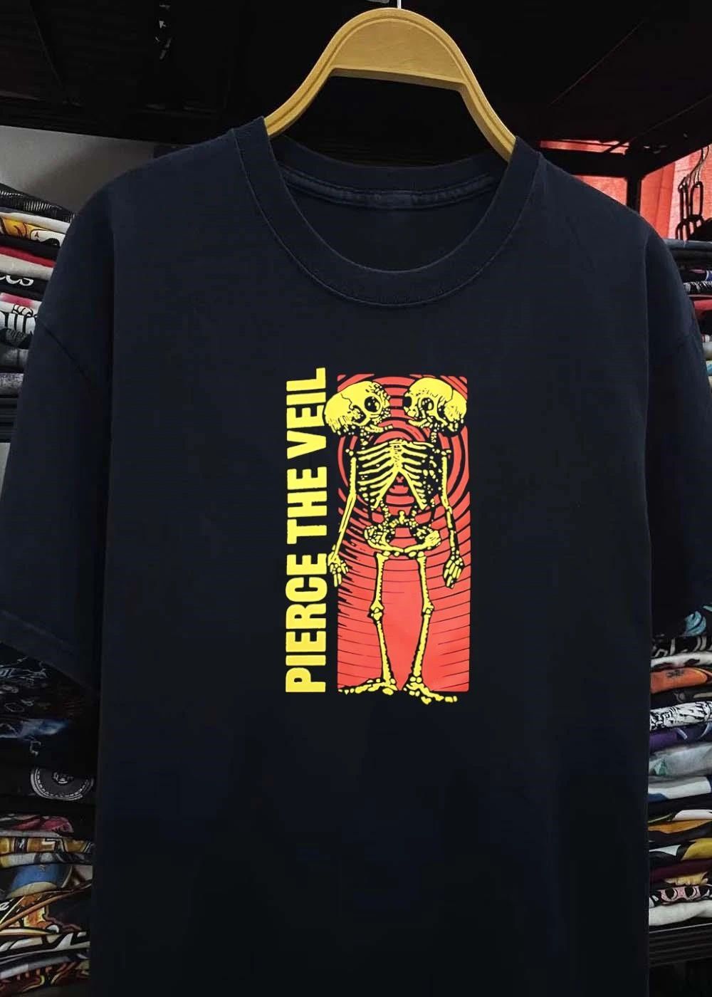 Pierce The Veil Two-Headed Skeleton Red Target 2026 Merch Shirt