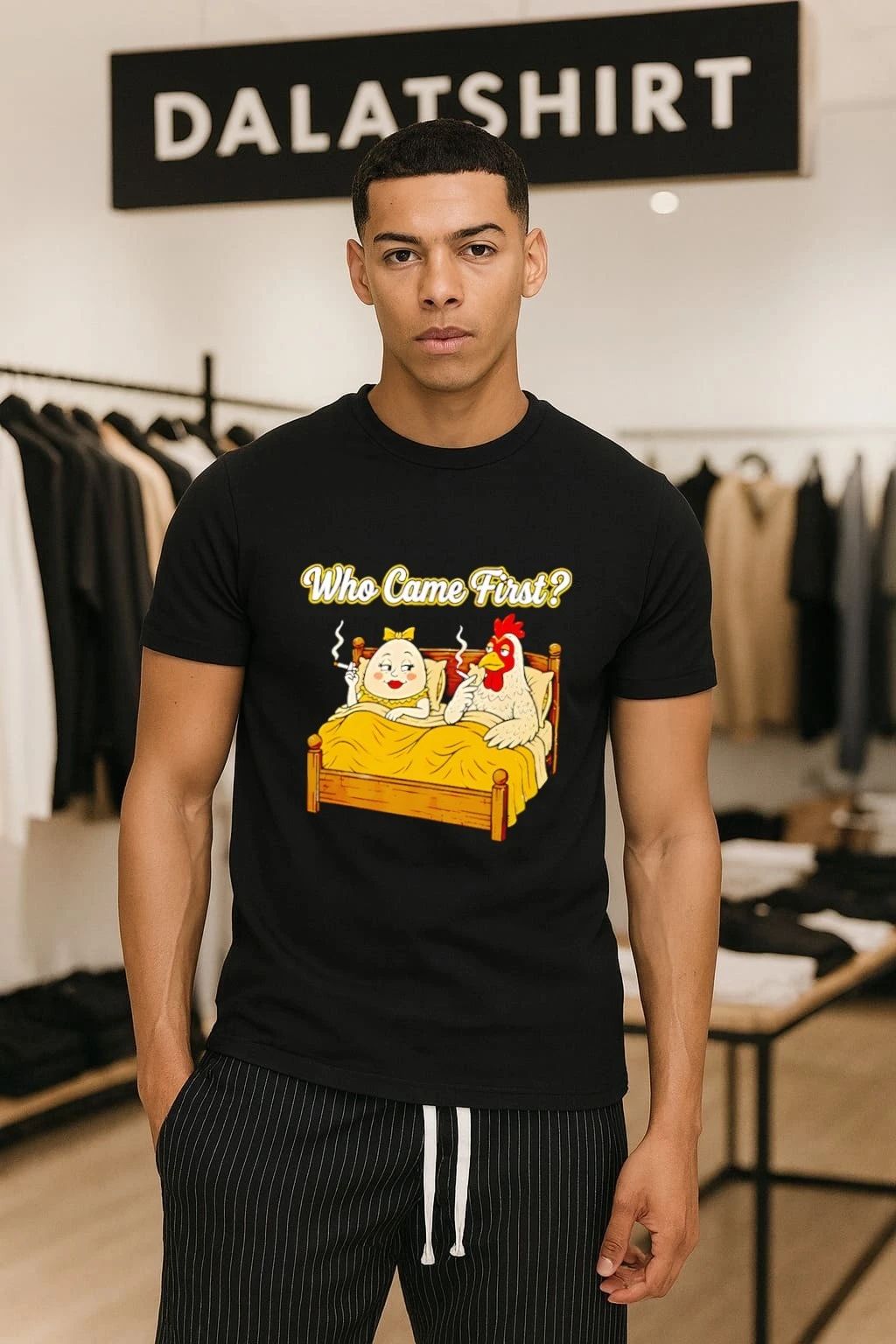 Who Came First Chicken Or Egg Funny shirt