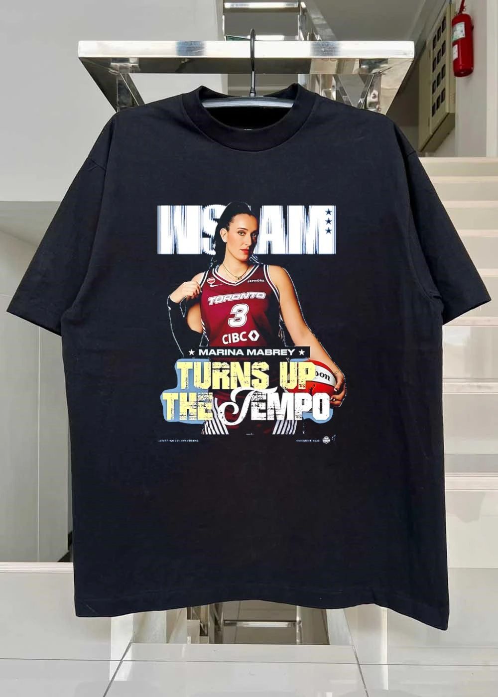 WSLAM Cover Collection Marina Mabrey Turns Up the Tempo Toronto T-Shirt