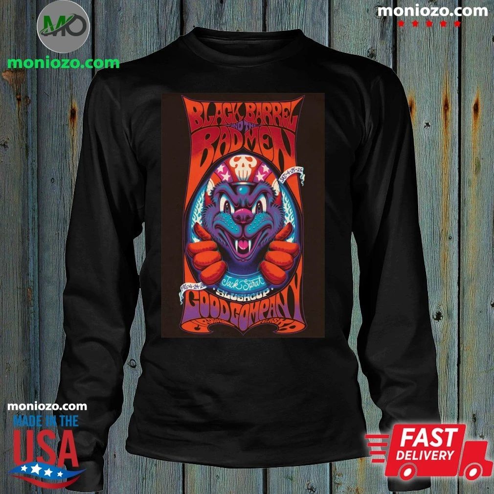 Original Black Barrel And The Bad Men Tour Girdwood AK Apr 24-25 2026 Poster T-Shirt