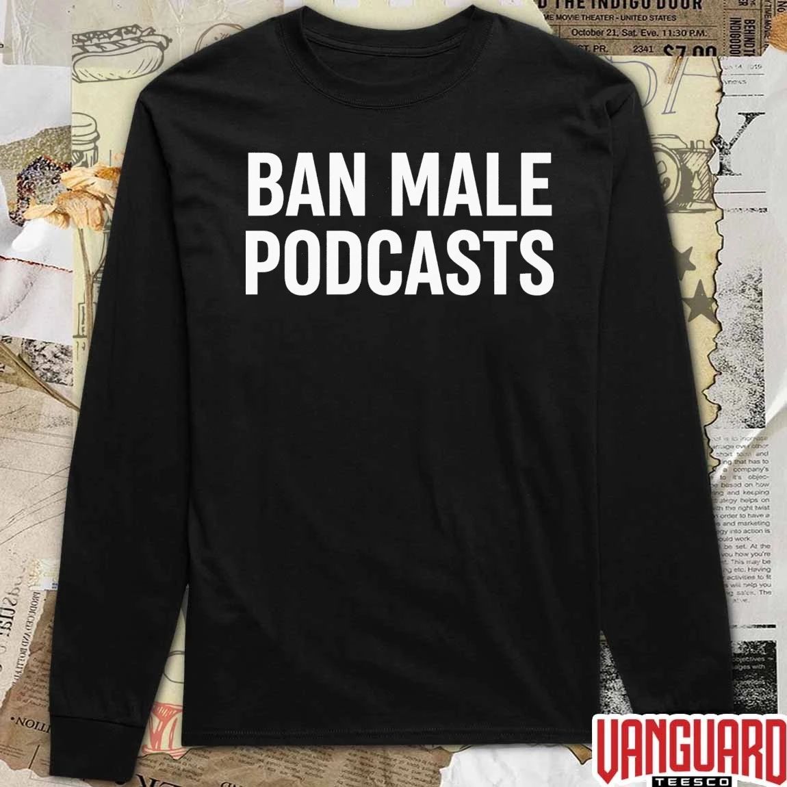 Stephanie Yeboah Ban Male Podcasts t-shirt