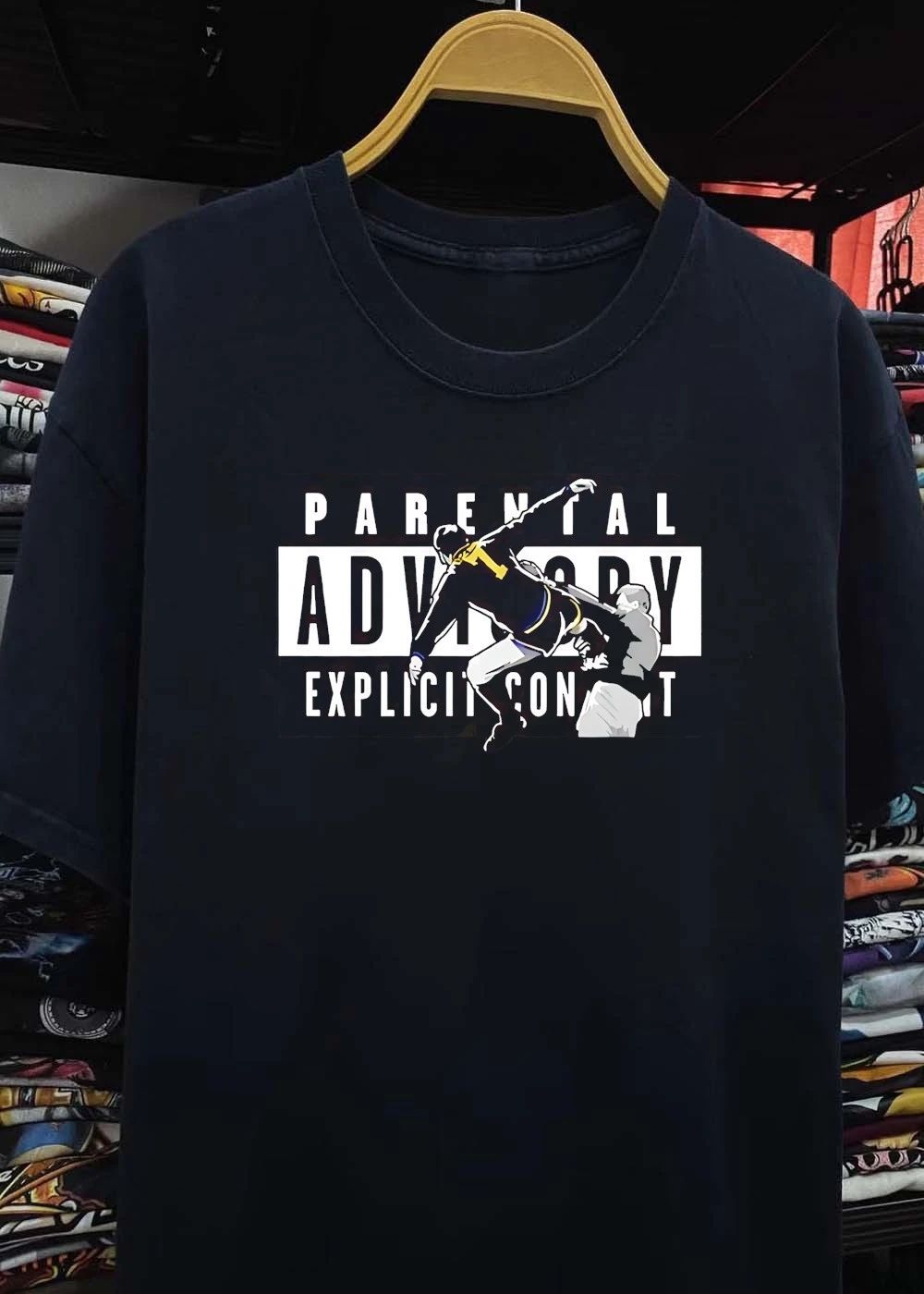 Parental Advisory Explicit Content Soccer Kick Shirt