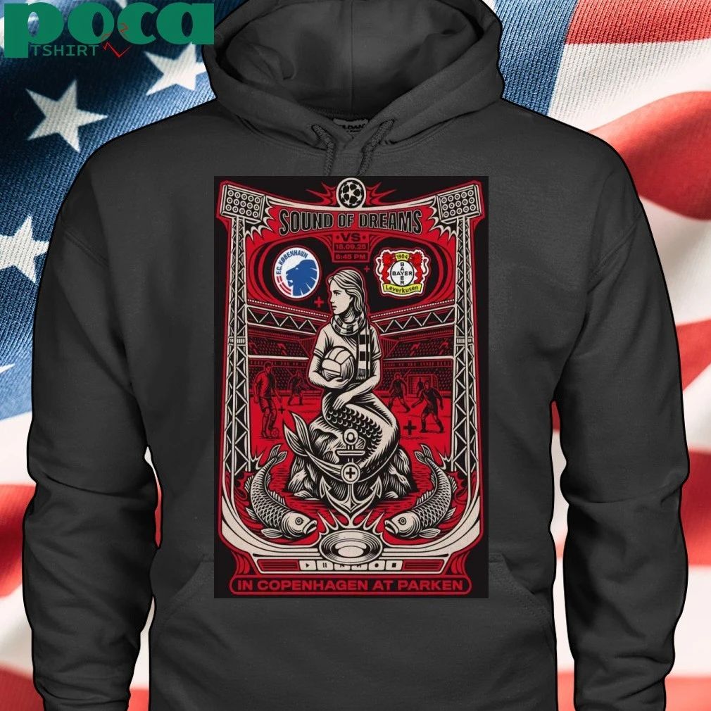 Copenhagen vs Leverkusen Sept 18 2025 Parken Stadium Kodan Dansko Poster T-shirt