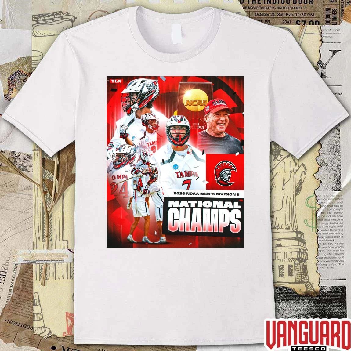 Tampa Spartans Men’s Lacrosse 2026 NCAA Division II National Champions Poster t-shirt