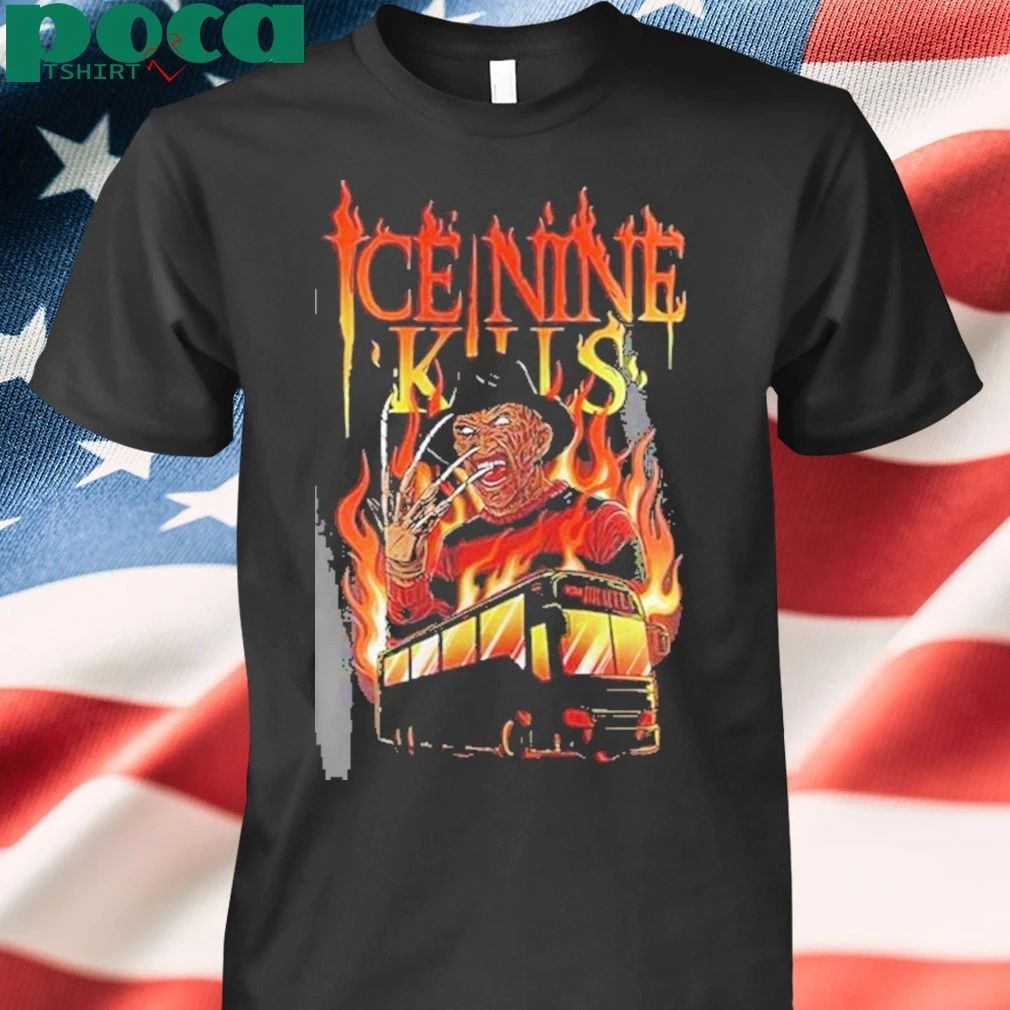 Boston Red Sox Ice Nine Kills Tour 2025 Freddy Krueger Baseball Jersey T-shirt