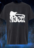Rock Guitarist Silhouette Play Music Band Rock T-Shirt