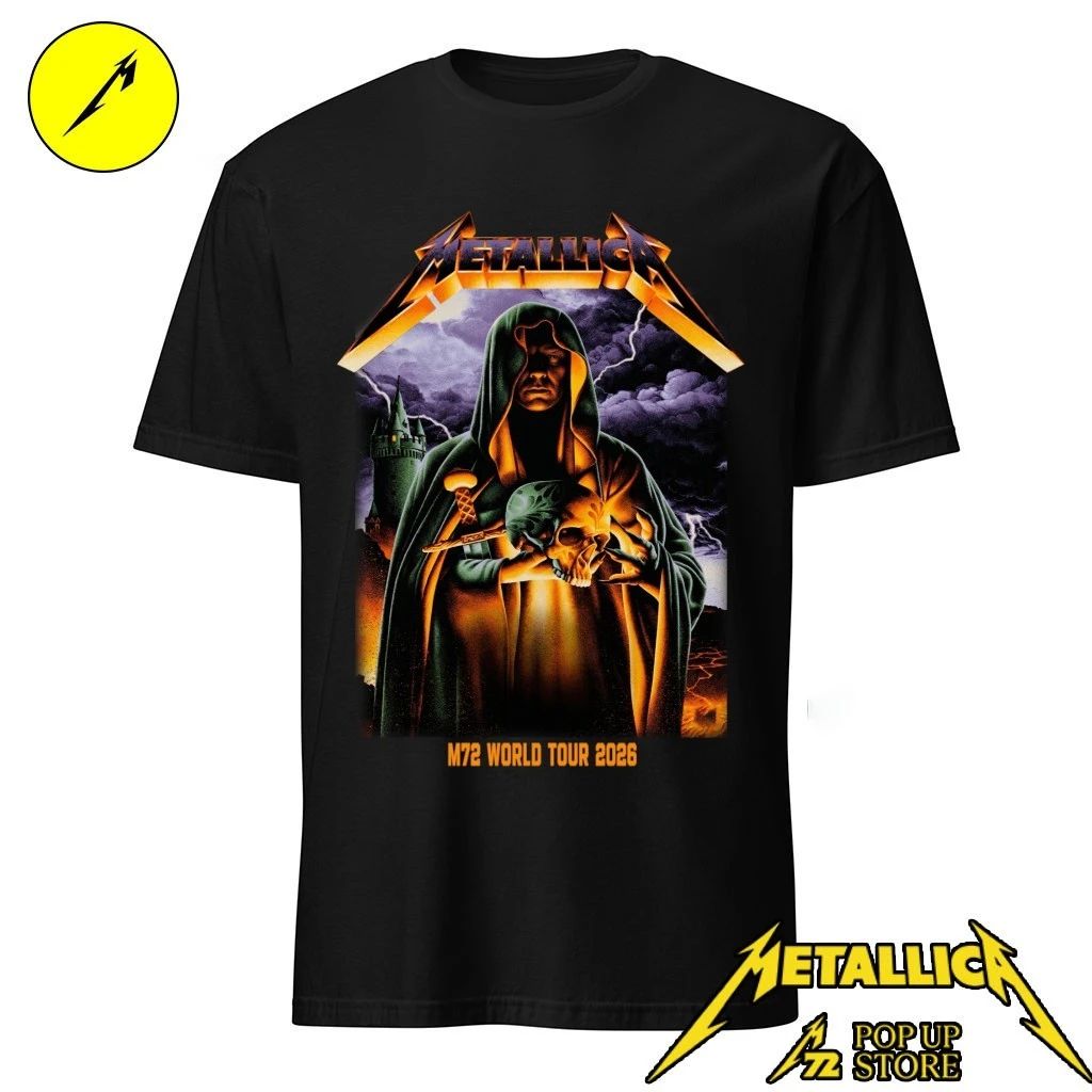 Metallica M72 Frankfurt 2026 Pop Up Shop Poster for Frankfurt Germany at Deutsche Bank Park On May 22nd Art By Max Loffler Limited Edition Shirt