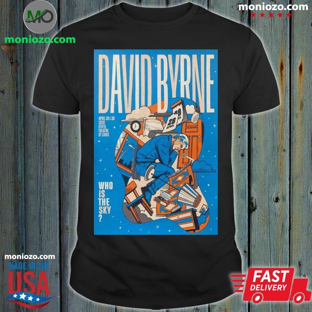 Original David Byrne 4 28-4 29 2026 St. Louis MO Poster T-Shirt